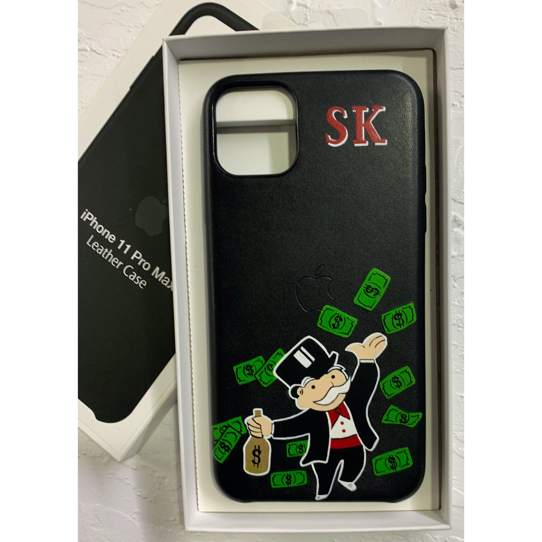 Personalised Leather iPhone 11 Case